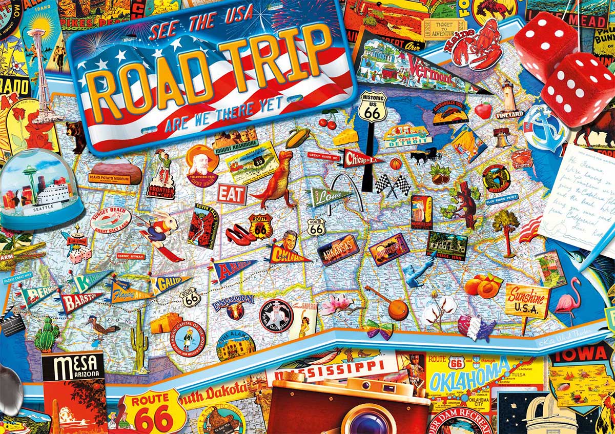Road Trip - Scratch and Dent Travel Jigsaw Puzzle