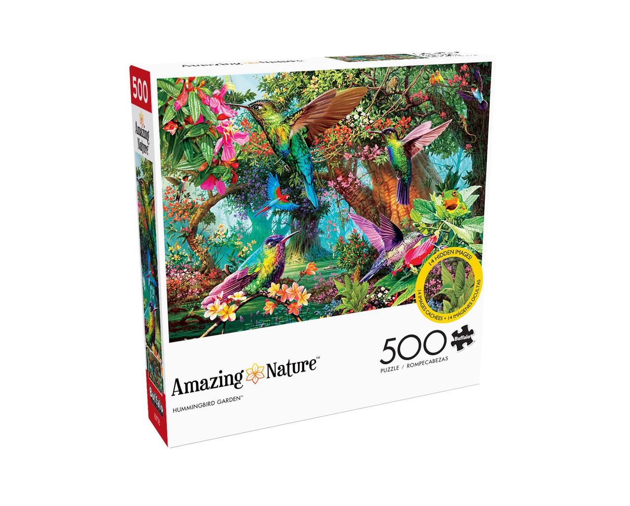 Hummingbird Garden, 500 Pieces, Buffalo Games | Puzzle Warehouse