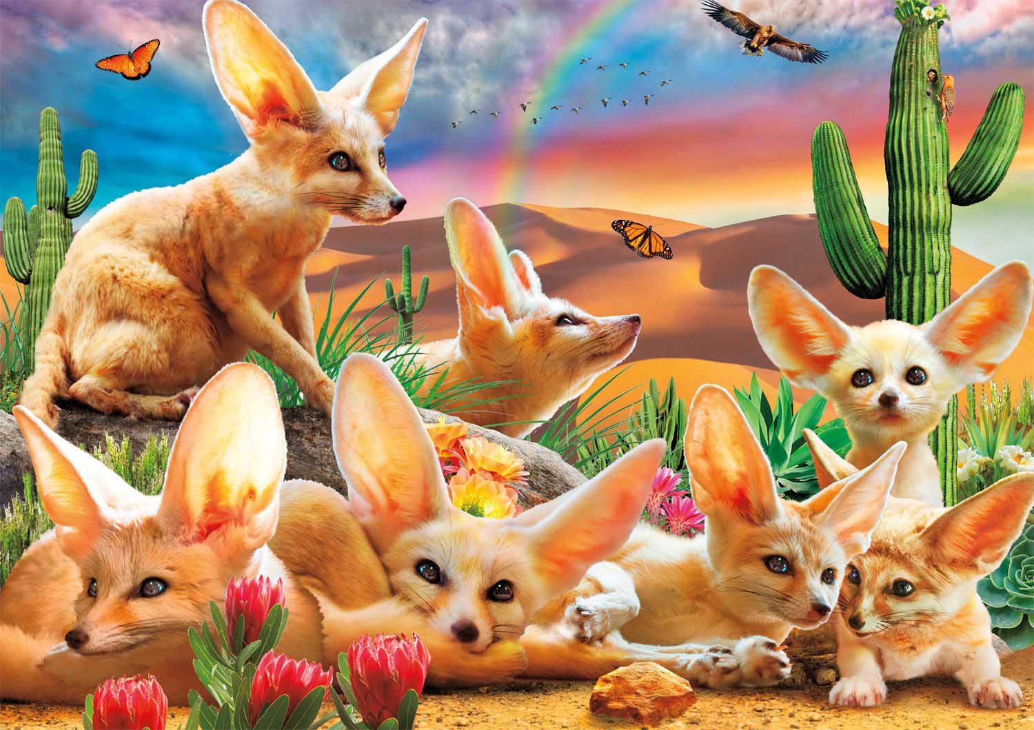 Fantastic Fennec Foxes Animals Jigsaw Puzzle