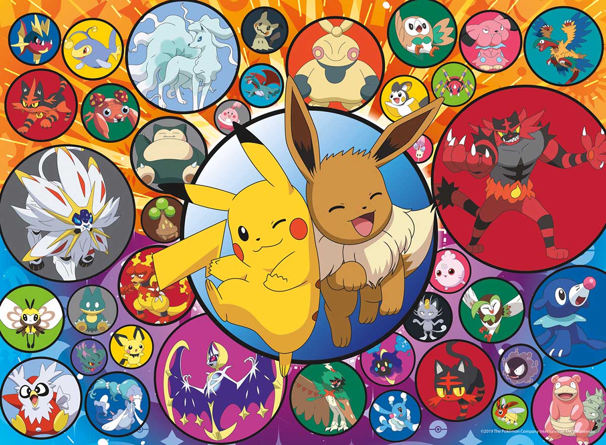 Pokemon - Poke Bubbles-Alola Pokemon Jigsaw Puzzle