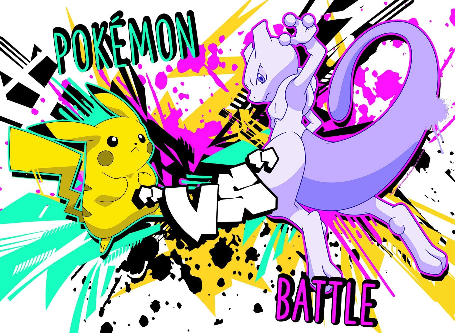 Pokemon - Pikachu vs. Mewtwo - Scratch and Dent Video Game Jigsaw Puzzle