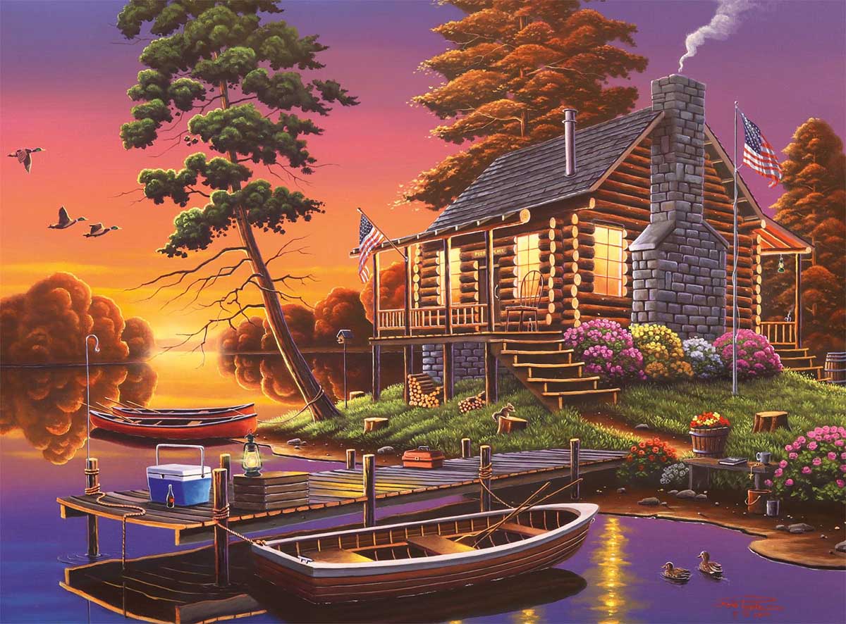 New Day Dawning Boat Jigsaw Puzzle