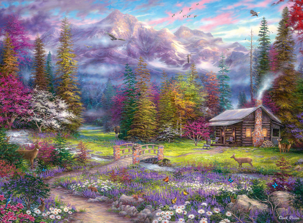 Canoes For Rent Cabin & Cottage Jigsaw Puzzle By MasterPieces