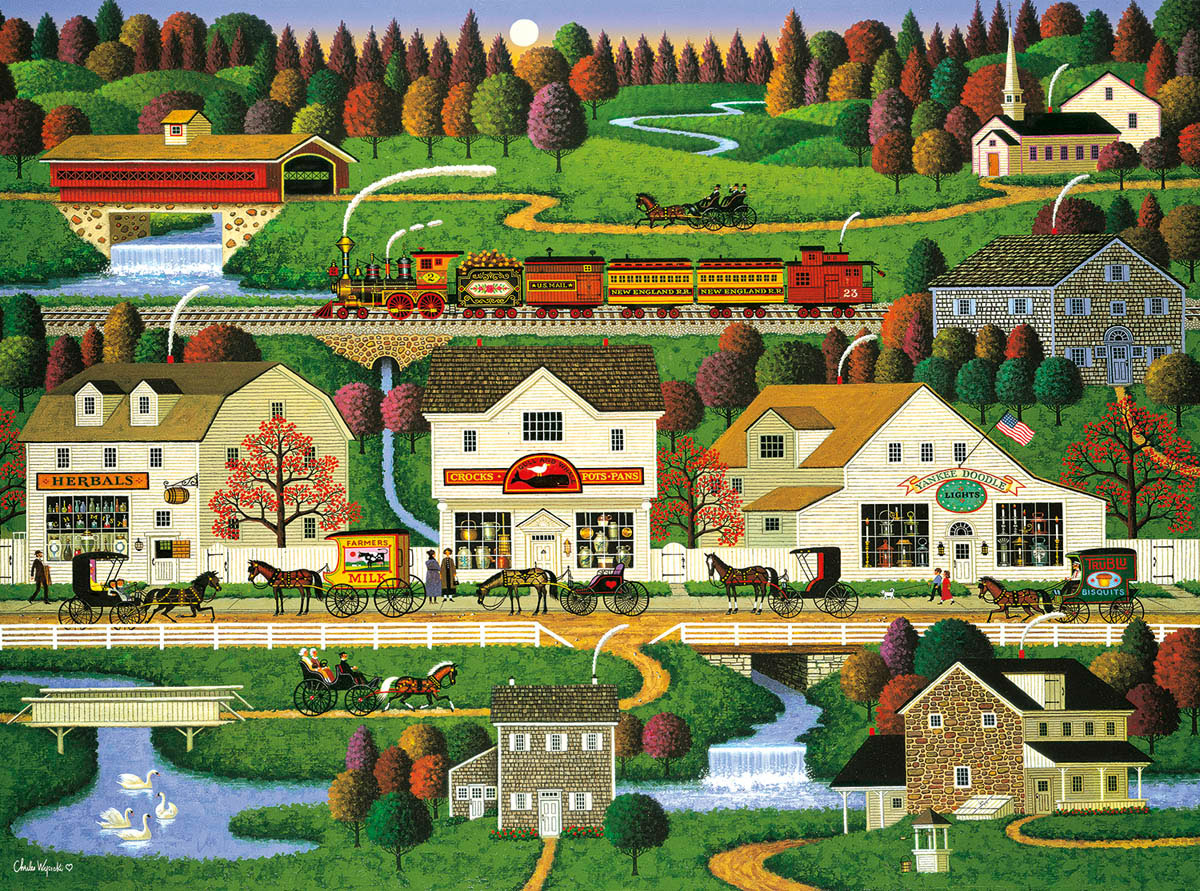 What Comes Around Goes Around Train Jigsaw Puzzle By SunsOut