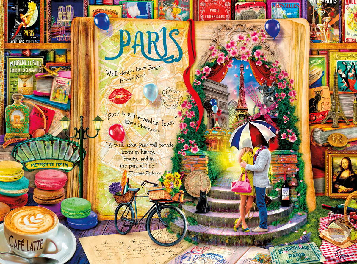 Paris (Life is an Open Book) - Scratch and Dent Paris & France Jigsaw Puzzle
