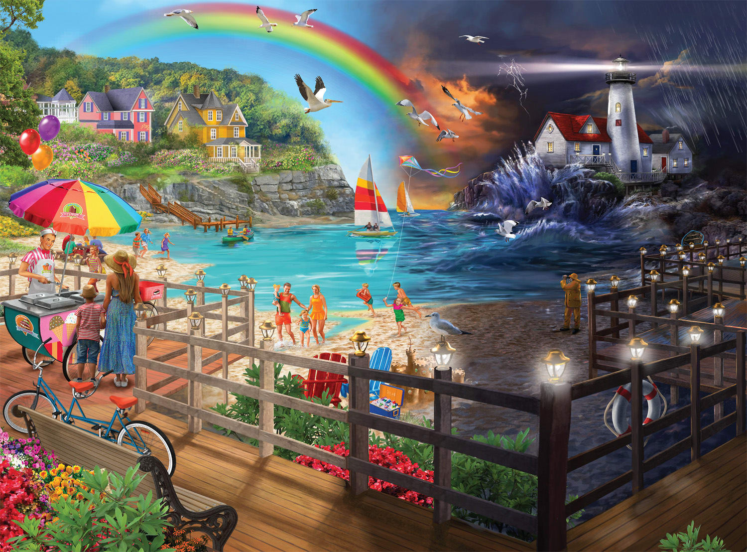 Shore Walk - 1000 Piece Jigsaw Puzzle by Buffalo Games