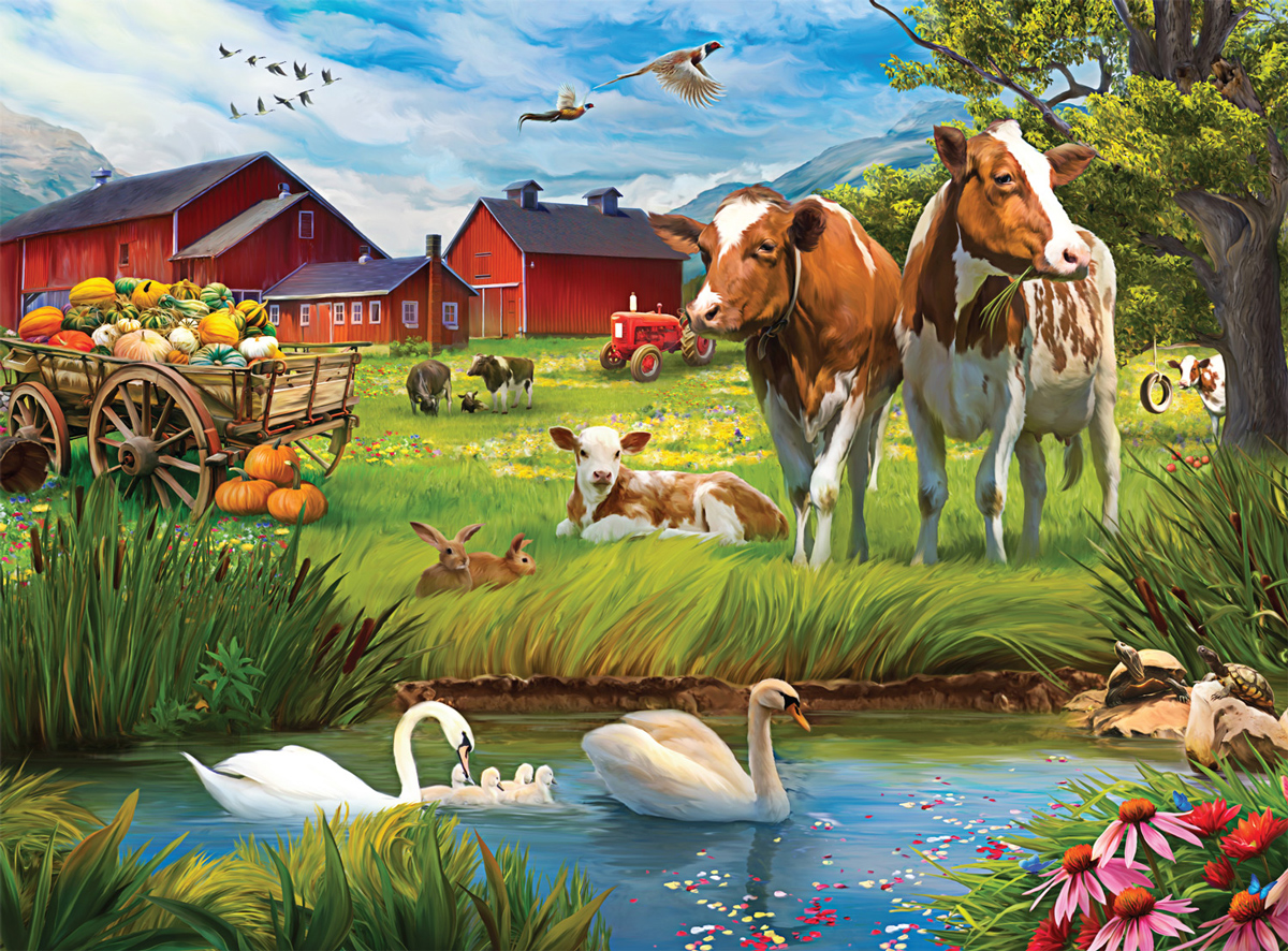 A Day Out At The Farm - Scratch and Dent Farm Jigsaw Puzzle