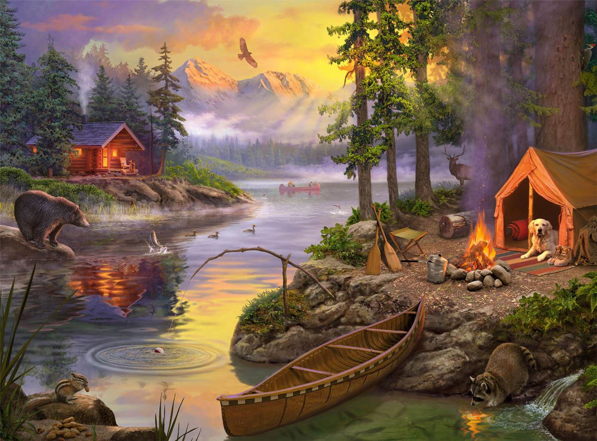 The Lake House Lakes & Rivers Jigsaw Puzzle