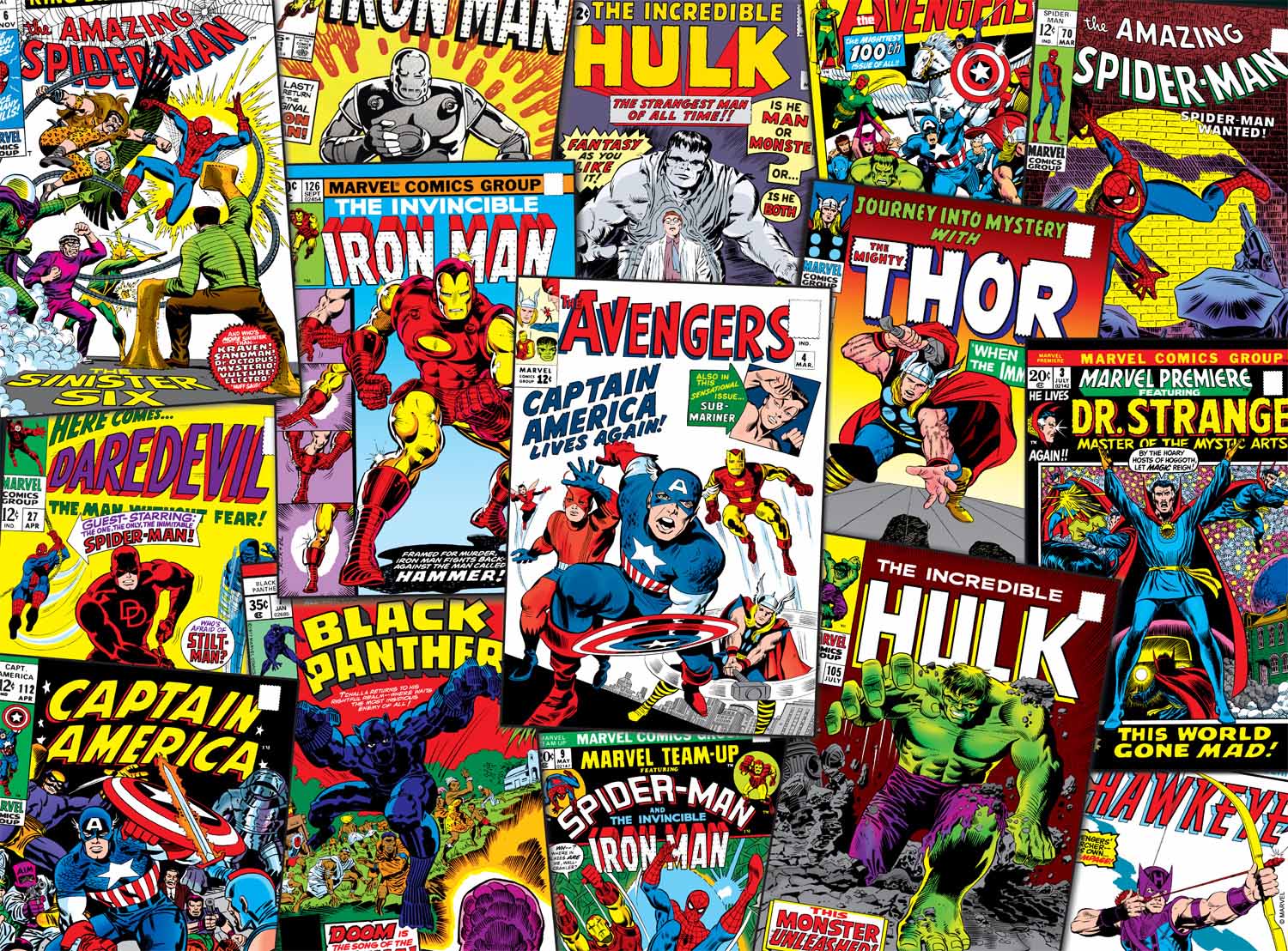 Comic Book Collage Movies & TV Jigsaw Puzzle
