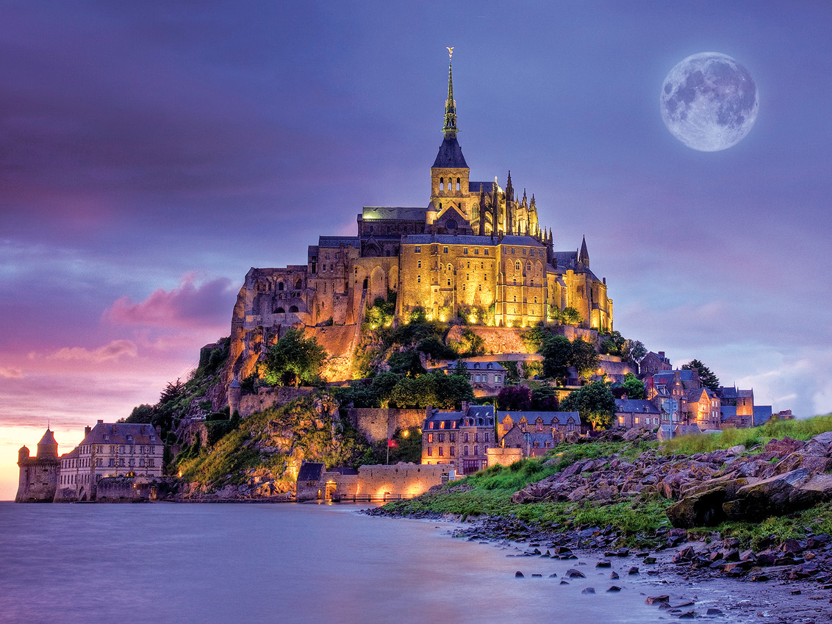 Mont Saint Michel, France (Majestic Castles) - Scratch and Dent Travel Jigsaw Puzzle