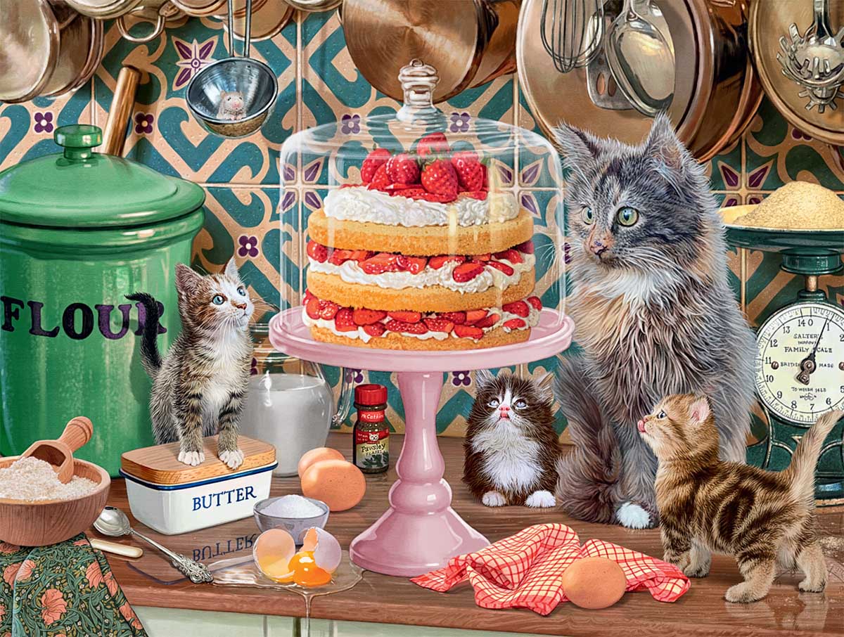 Please, Please Leave the Lid Off - Scratch and Dent Cats Jigsaw Puzzle