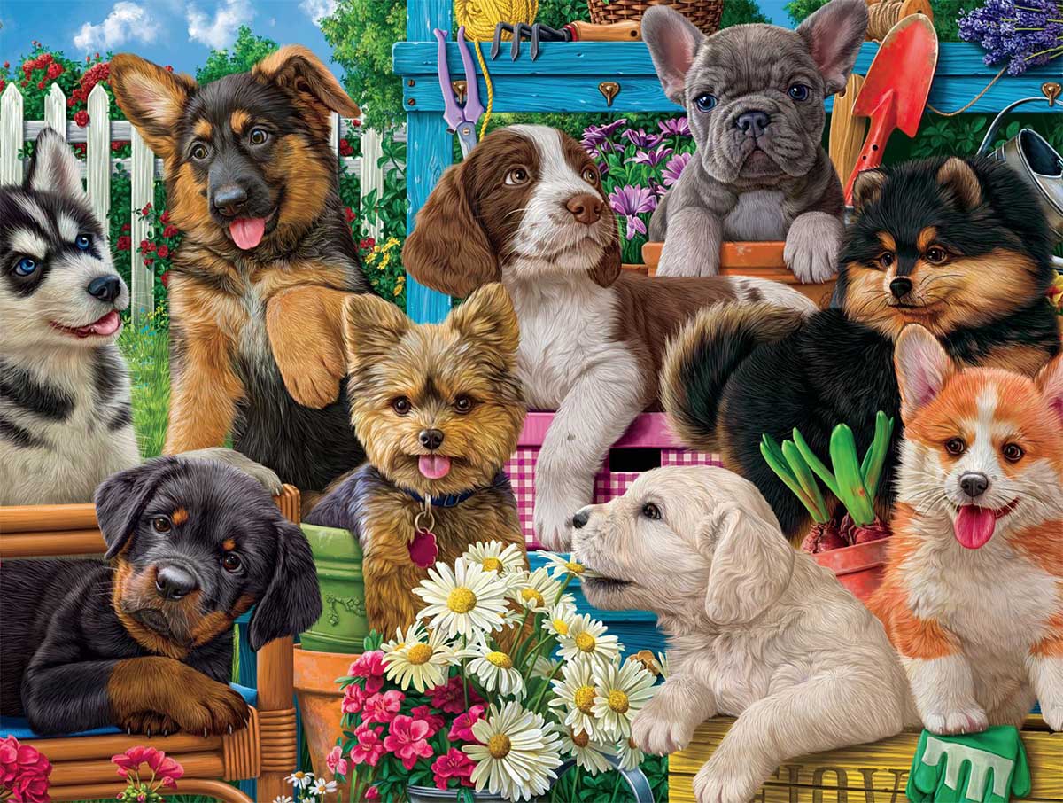 Funny Puppies Dogs Jigsaw Puzzle