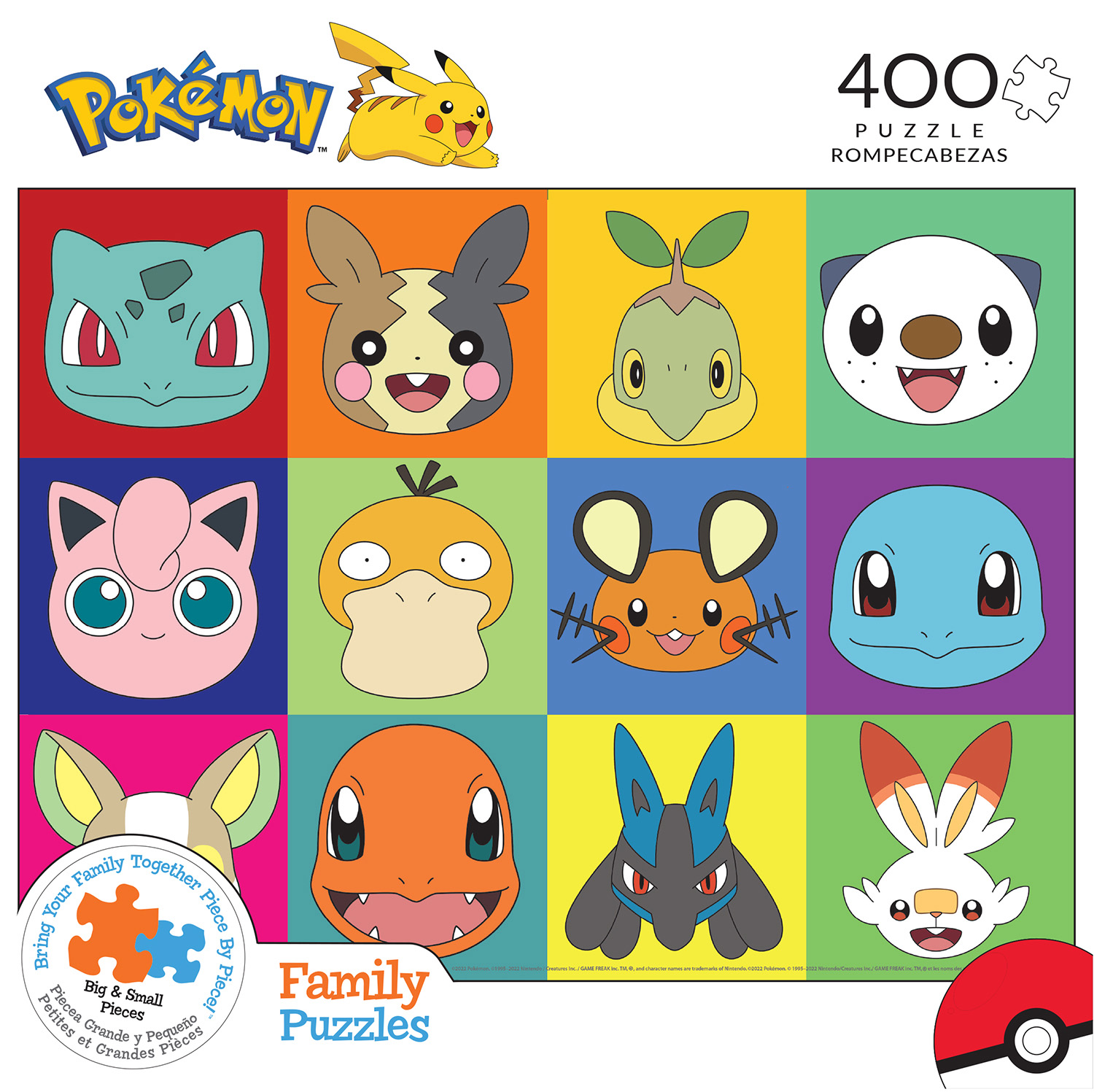 Pokemon Faces, 400 Pieces, Buffalo Games | Puzzle Warehouse