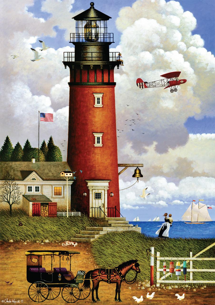 Daddy's Coming Home Lighthouse Jigsaw Puzzle