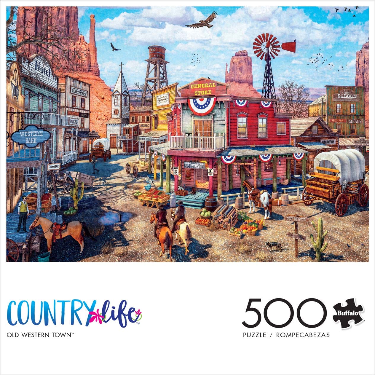 Country Life: Old Western Town Nostalgic & Retro