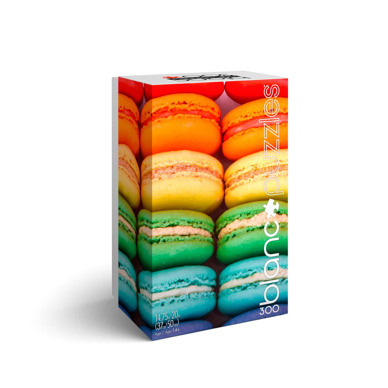 BLANC: Rainbow Macarons - 300 Piece Jigsaw Puzzle by Buffalo