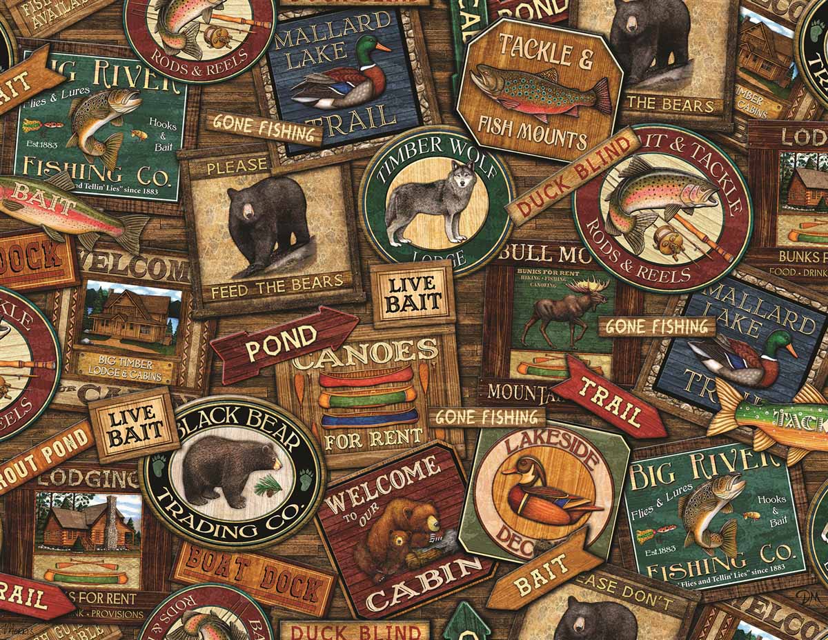 Lodge Signs Father's Day Jigsaw Puzzle