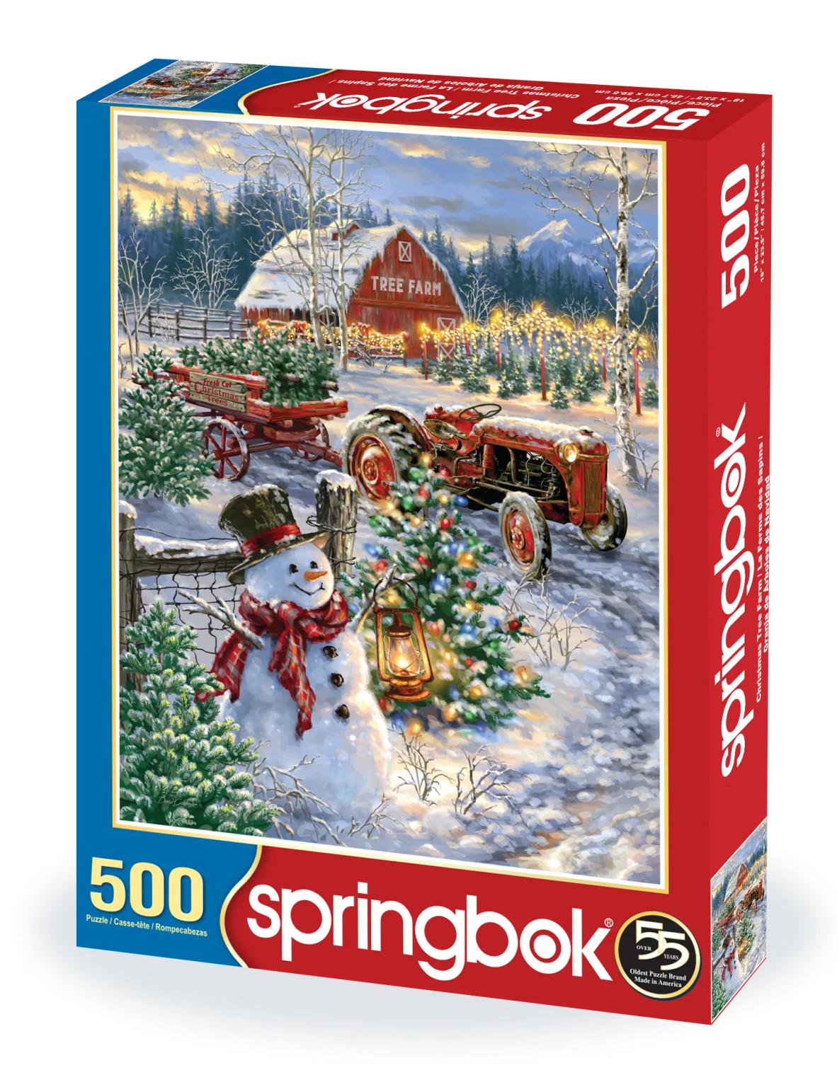 Christmas Tree Farm, 500 Pieces, Springbok | Puzzle Warehouse