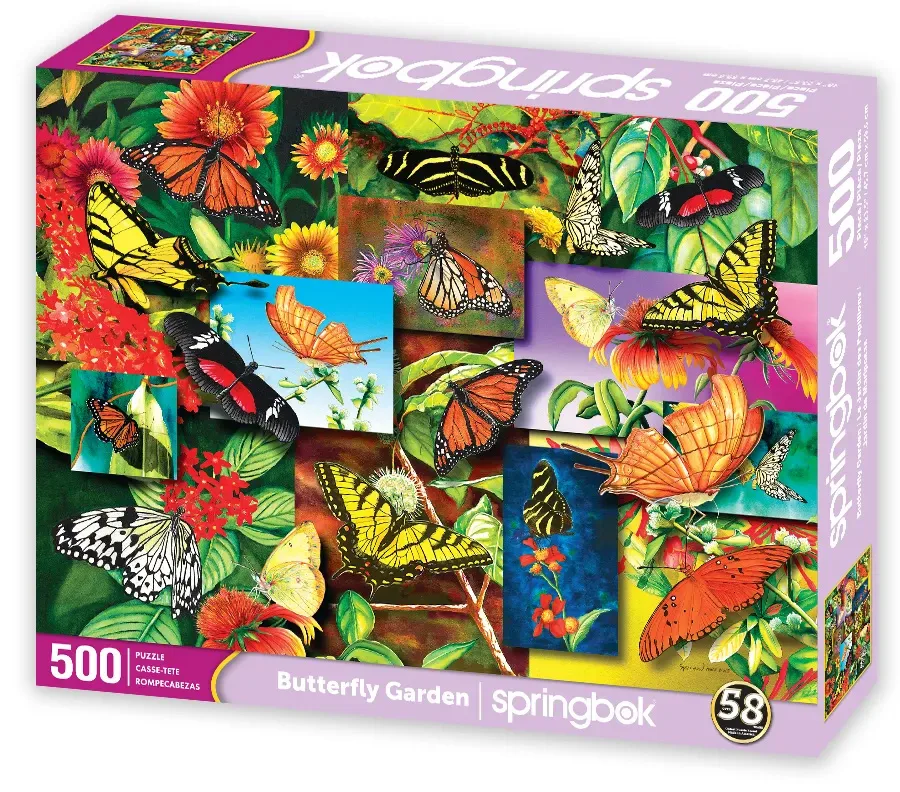 Springbok 500ピース ジグソーパズル バタフライフレンジー  蝶々 Amazon.co.jp: Springbok's 500 Piece Jigsaw Puzzle Butterfly