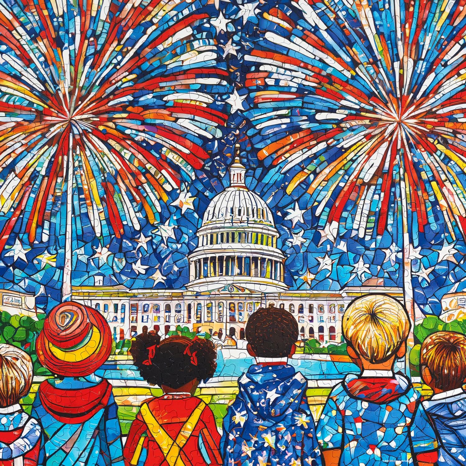 Summer Fireworks Patriotic
