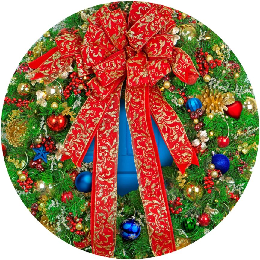 Holiday Wreath Christmas Jigsaw Puzzle