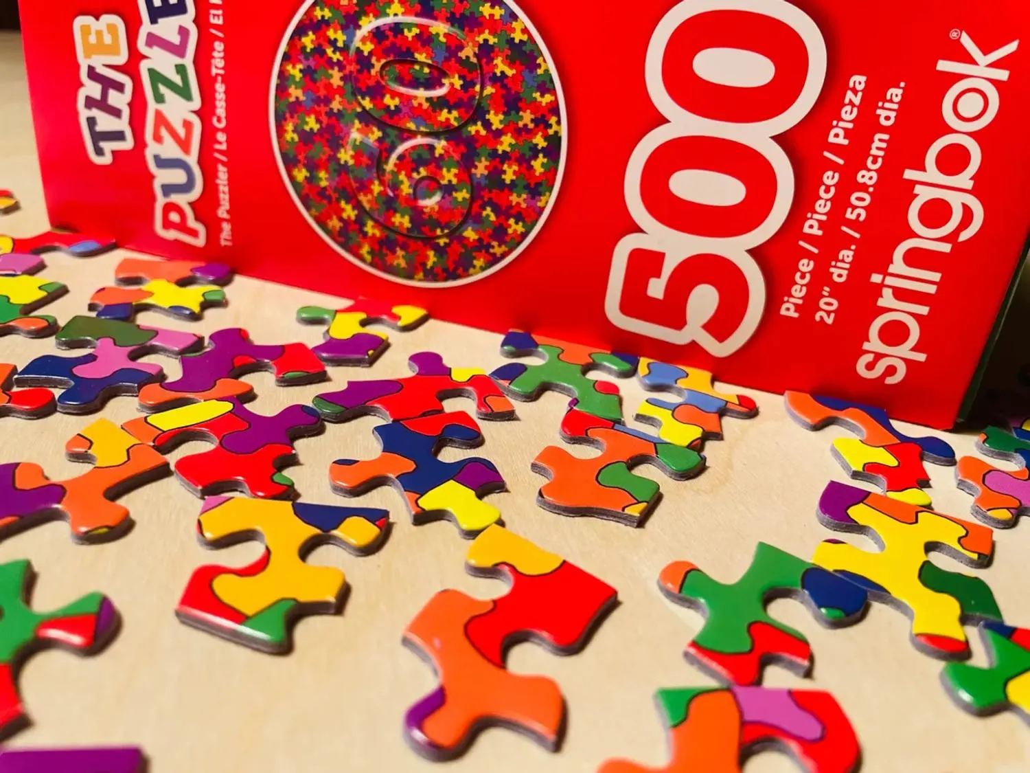 The Puzzler Round Puzzle Rainbow & Gradient