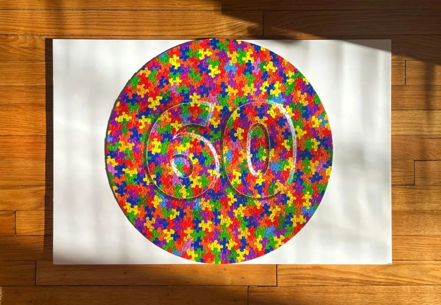 The Puzzler Round Puzzle Rainbow & Gradient