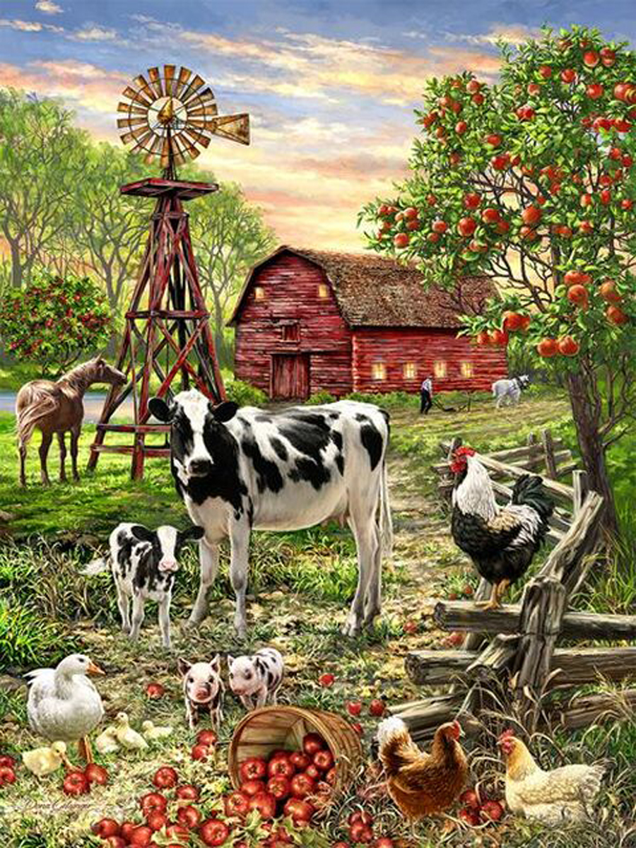 Barnyard Animals Farm Animal Jigsaw Puzzle