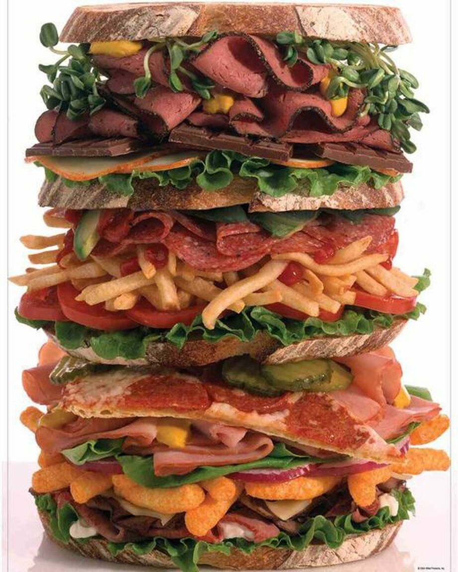 Snack Stack Mini Puzzle Food and Drink Jigsaw Puzzle