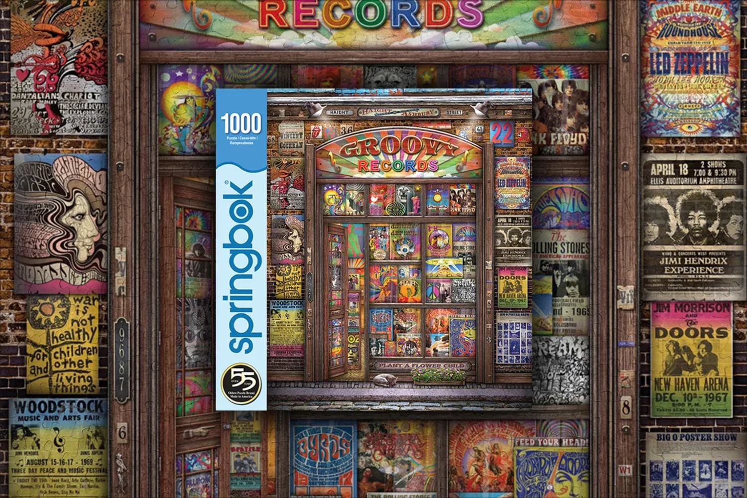 Groovy Records - 1000 Piece Jigsaw Puzzle by Springbok