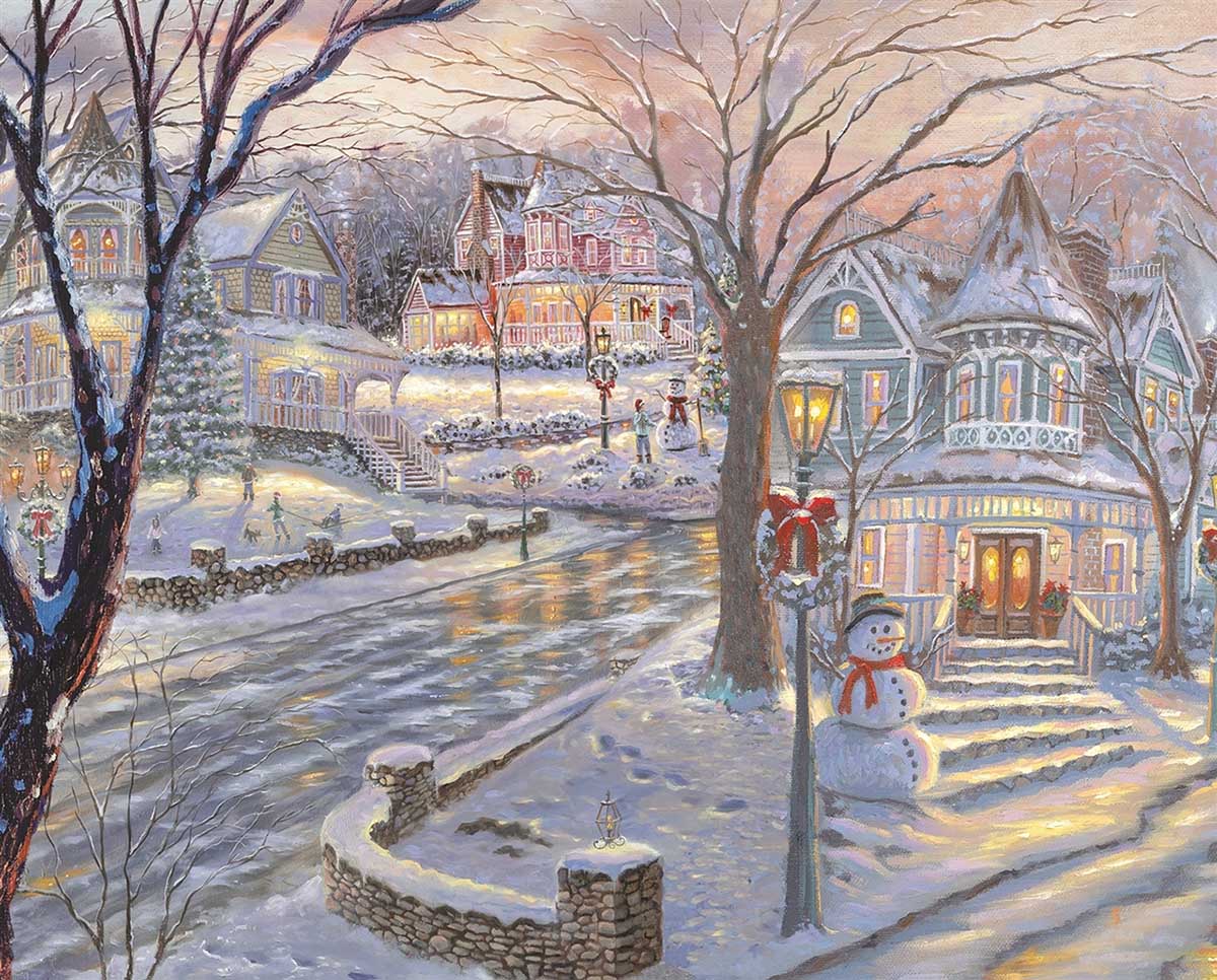 Cold Winter's Night Winter Jigsaw Puzzle