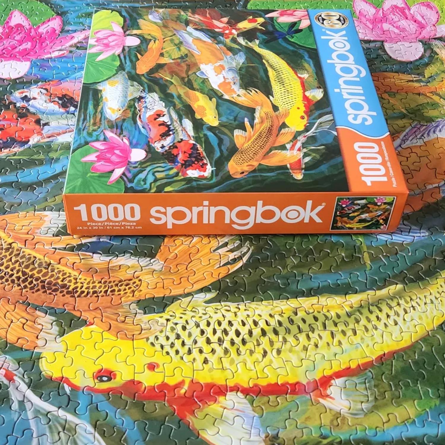 Koi Pond, 1000 Pieces, Springbok | Puzzle Warehouse