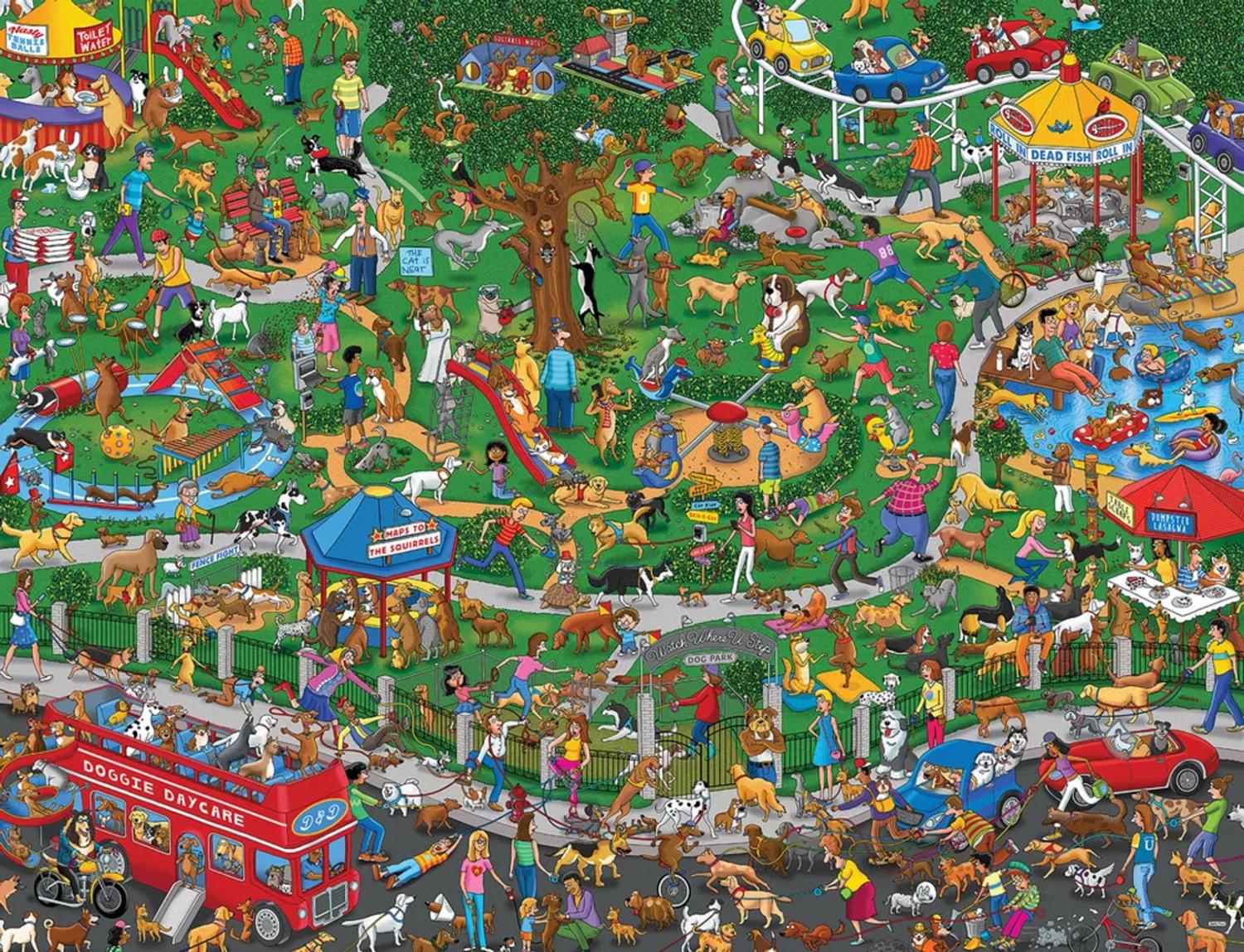 The Dog Park Dogs Jigsaw Puzzle