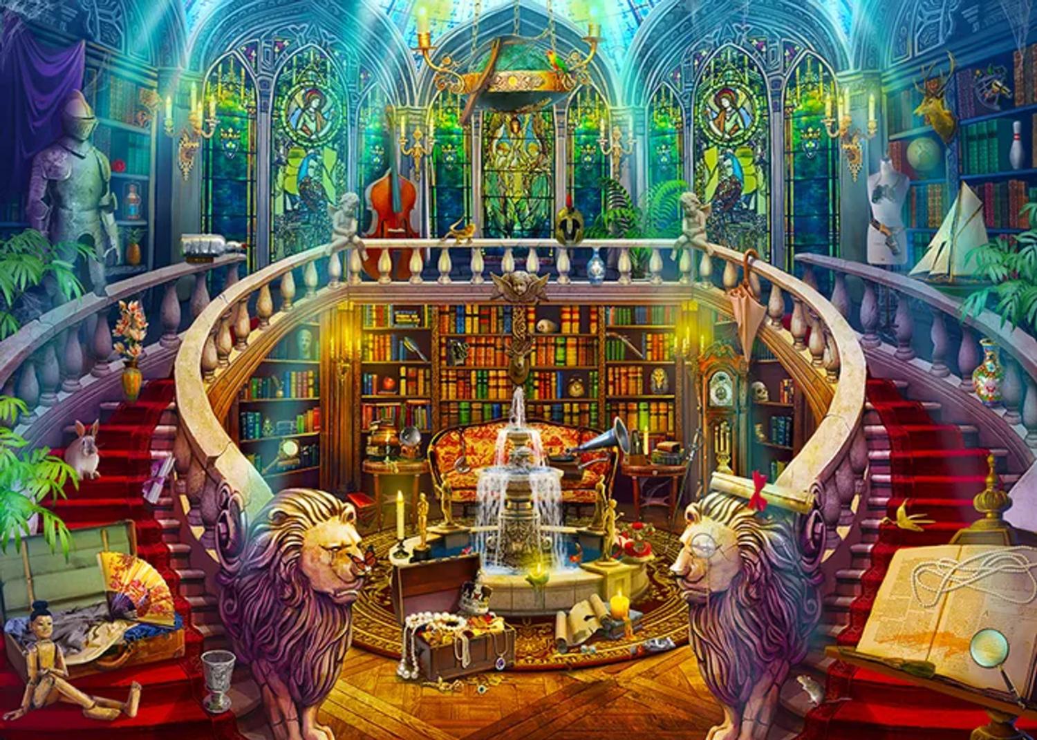 Seek and Find Library Fantasy Jigsaw Puzzle