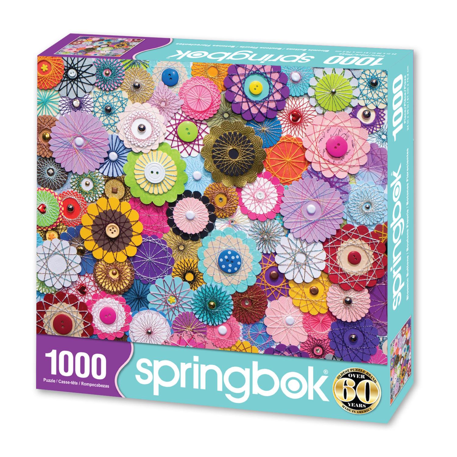 Bloomin Buttons, 1000 Pieces, Springbok | Puzzle Warehouse