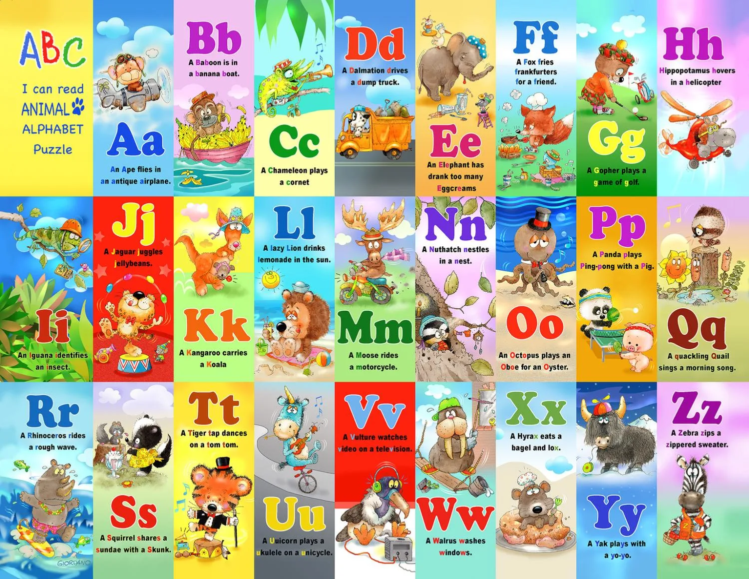 Alphabet and Animals Educational