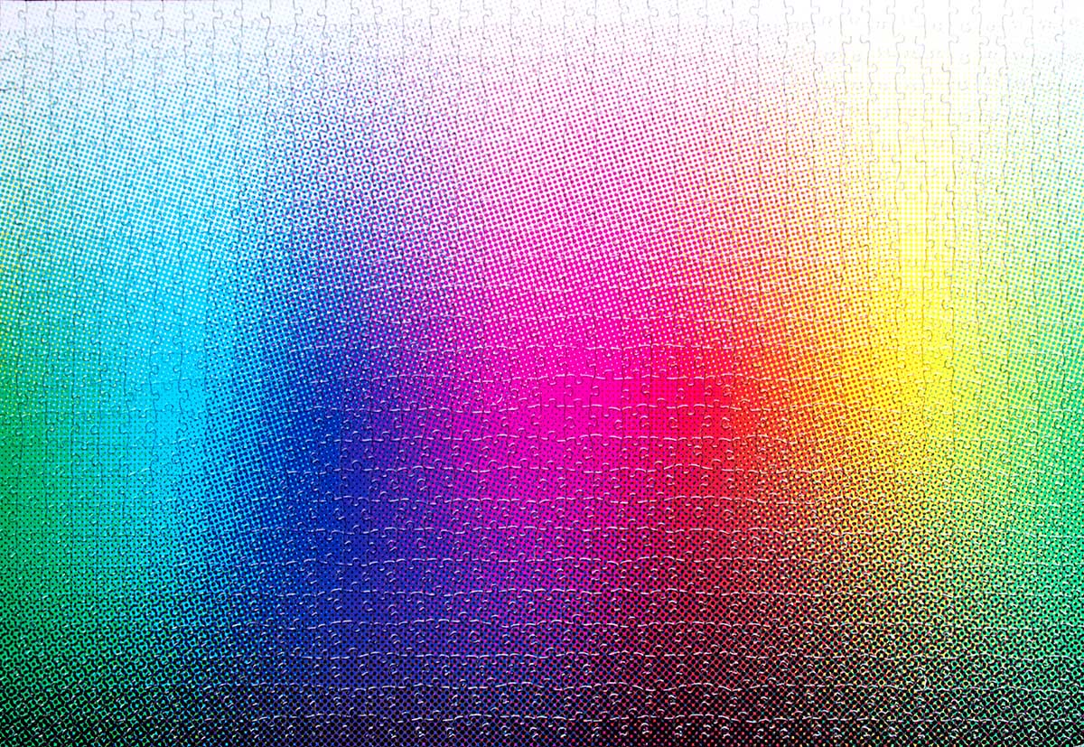 1000 Halftone Colours Puzzle Rainbow & Gradient Jigsaw Puzzle