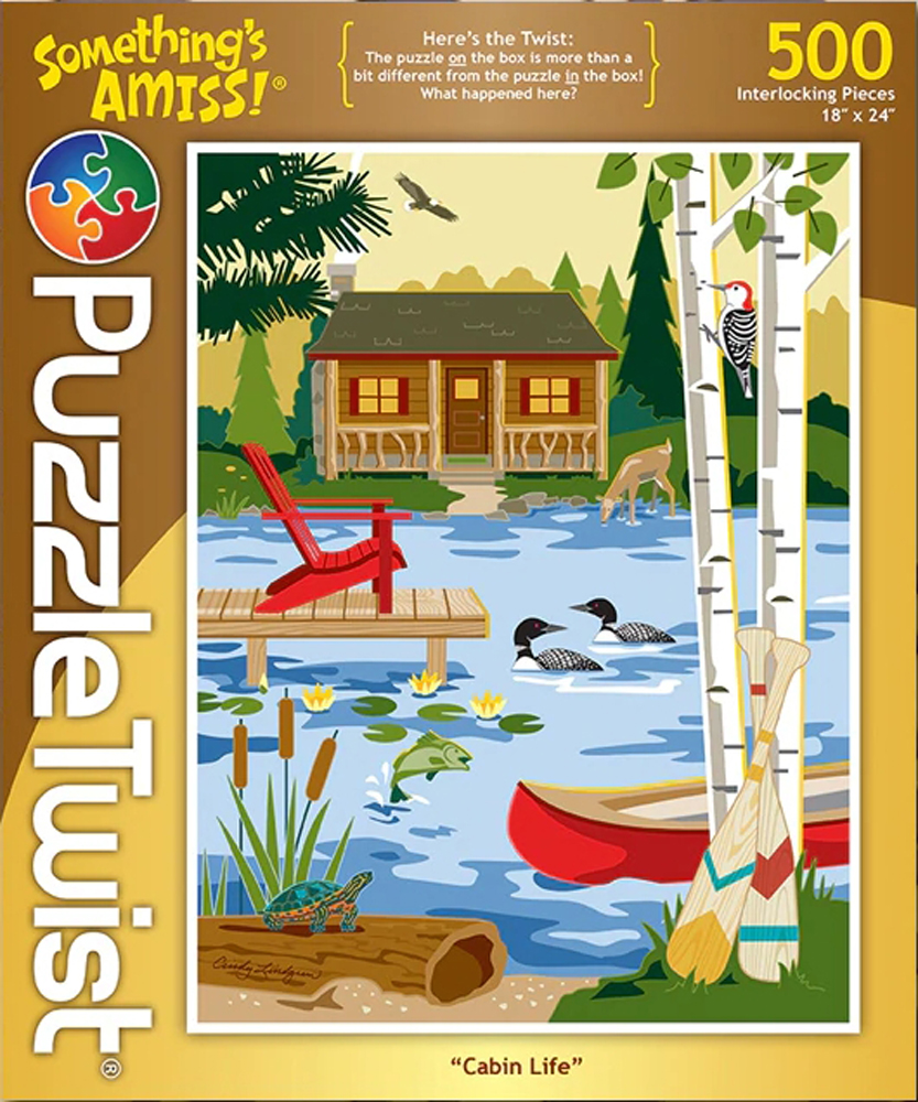 Cabin Life  - Something's Amiss! - Scratch and Dent Lakes & Rivers Jigsaw Puzzle