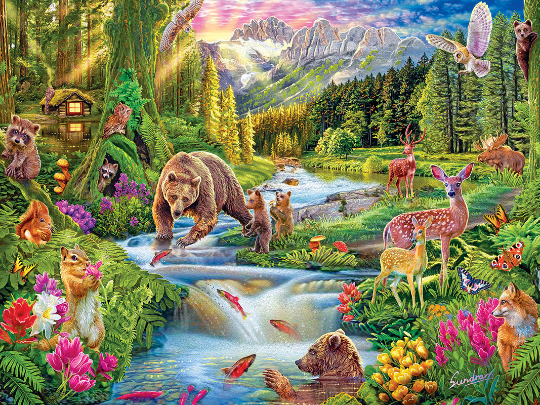 Wild Frontier - Scratch and Dent Animals Jigsaw Puzzle