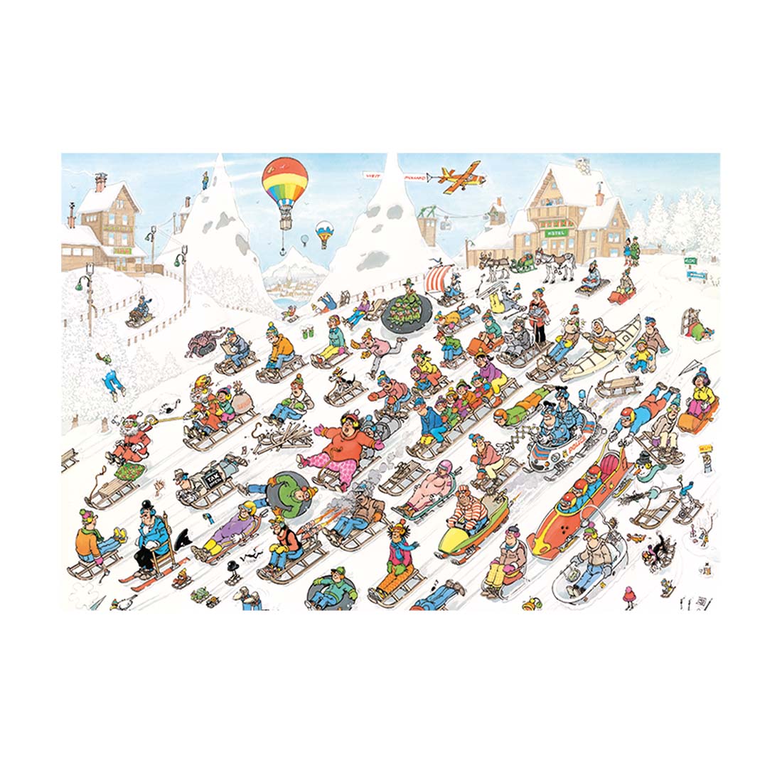 It's All Going Downhill  Winter Jigsaw Puzzle