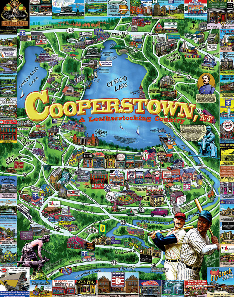 Abbie and Jack Across the USA United States Jigsaw Puzzle By Crown Point Graphics