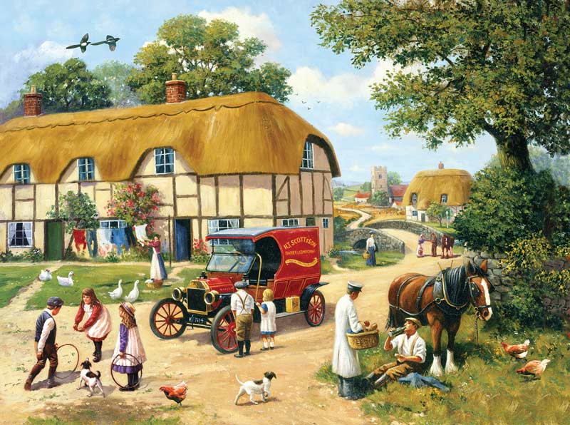 The Village Baker - Scratch and Dent Countryside Jigsaw Puzzle