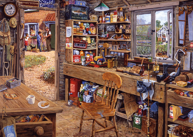Dad's Shed - Scratch and Dent Father's Day Jigsaw Puzzle