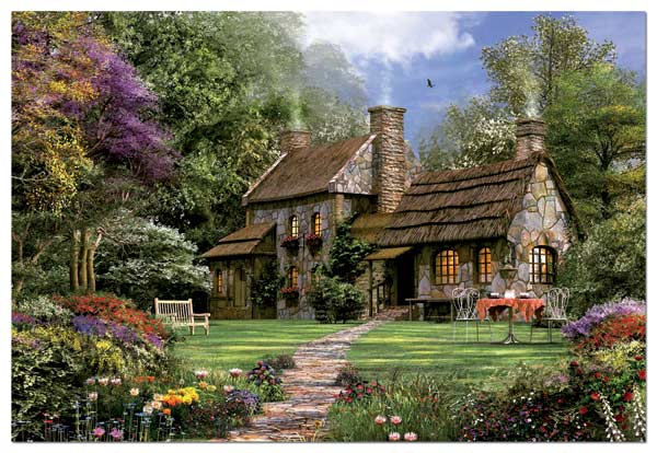 Forest Cottage Cabin & Cottage Jigsaw Puzzle By Castorland