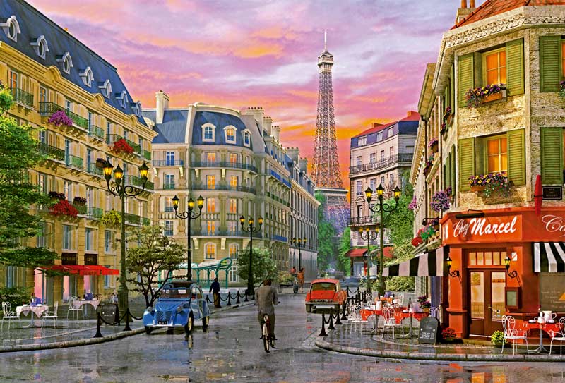 Rue Paris, D. Davidson - Scratch and Dent Paris & France Jigsaw Puzzle