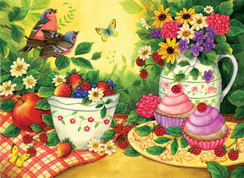 Cupcakes for Two - Scratch and Dent Summer Jigsaw Puzzle
