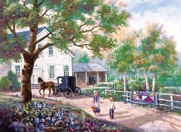 Amish Country Home - Scratch and Dent Countryside Jigsaw Puzzle
