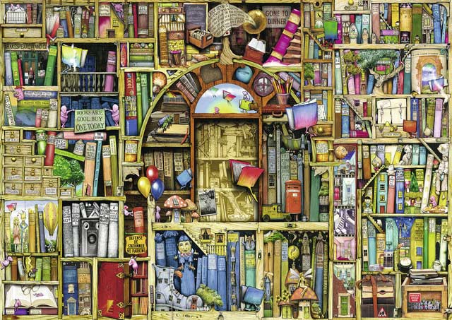 Bizarre Bookshop 2 - Scratch and Dent Collage Jigsaw Puzzle