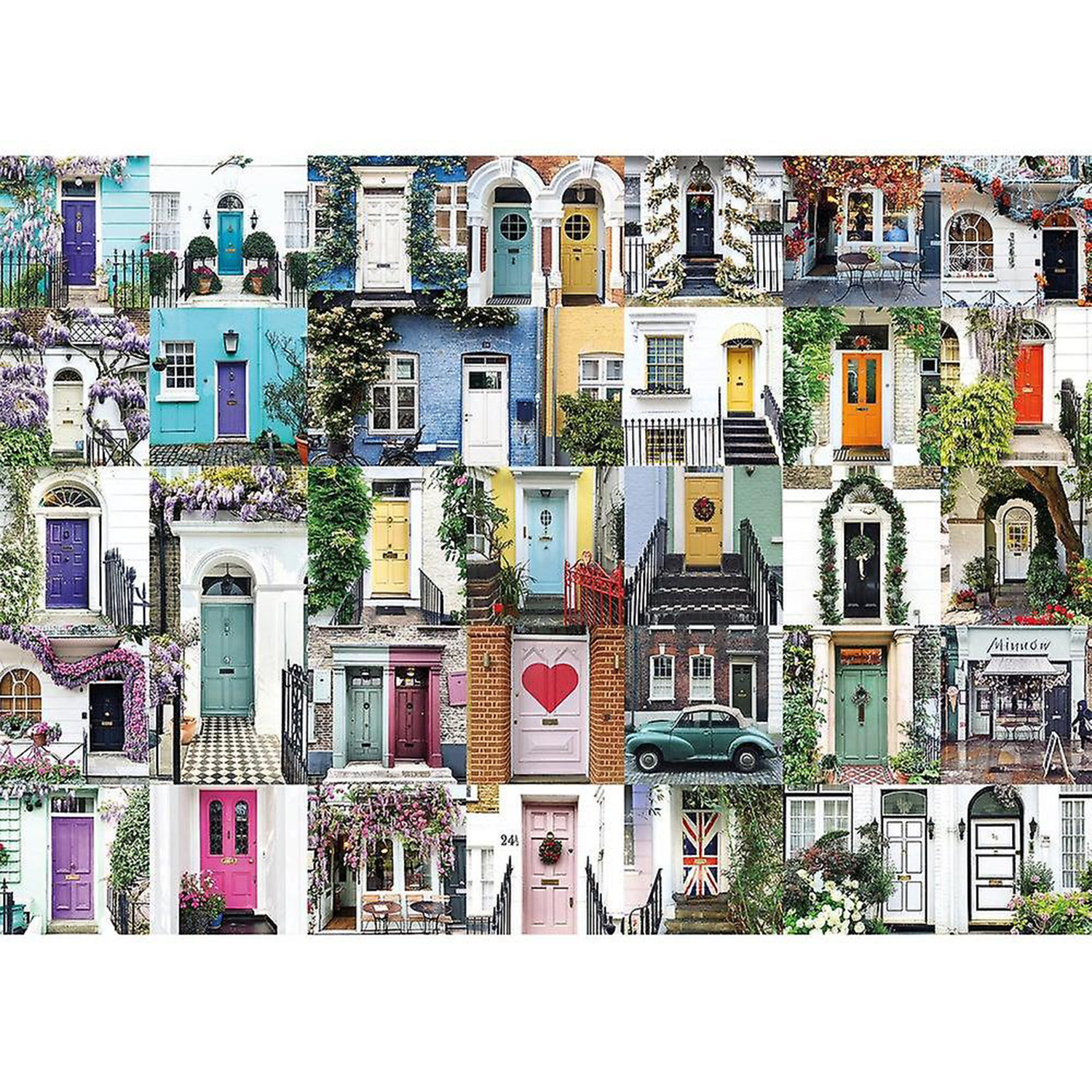 The Doors of London Collage Jigsaw Puzzle