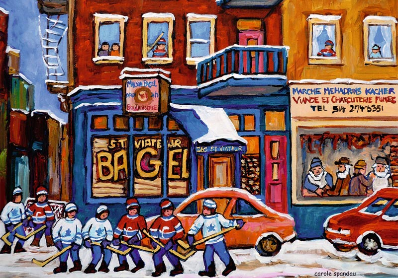 St. Viateur Bagel & Hockey - Scratch and Dent Sports Jigsaw Puzzle